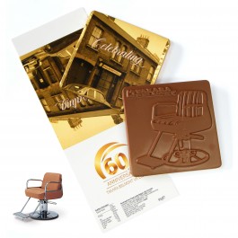 Foil Wrapped Gold Chocolate Shaped Bar