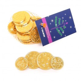 Christmas Chocolate Coin Net Large
