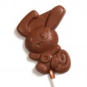 chocolate character bespoke lollipop for promotional giveaway