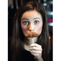 Chocolate Moustache Promotional Lollipop