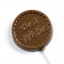 Best Wishes Custom Chocolate Lollipops
