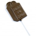 Personalised Chocolate Shopping Bag Lollipop