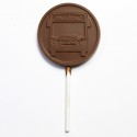 promotional chocolate bus lollipop
