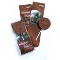 Bespoke chocolate bus lollipop in branded packaging