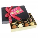 Corporate tailored chocolates with Christmas gift tag