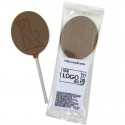 Cricket lollipop with Black and White Personalised Label