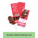 Bespoke Sculpted Chocolate Lollipop on Full Colour Card