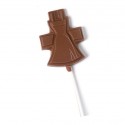 Bespoke shape chocolate dress lollipop