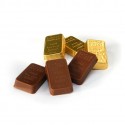 Mini chocolate gold ingots