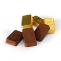Mini chocolate gold ingots