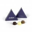 Logo Branded 3 Chocolate Box with solid Belgian chocolates