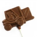 Custom Chocolate Forklift Truck Lollipop