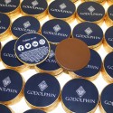 Generic chocolate coin with Corporate Branding.