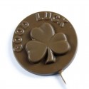 Good Luck Custom Chocolate Lollipop