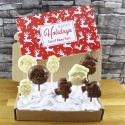 Personalised Happy Holidays Chocolate Santa Gift Box 