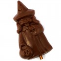 Customisable Chocolate Happy Witch Lollipop