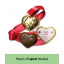 Heart Shaped Bespoke Chocolate Medals