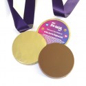 Promotional Chocolate Medal with your full colour logo and message