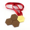 hexagon shape luxury chocolate medal