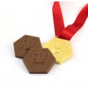 Bespoke Hexagon Medal Chocolate medal