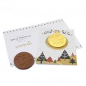 Custom Company Christmas Card & Large Chocolate Coin