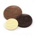 Branded Christmas Chocolate Coins suitable for vegetarians