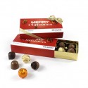 Luxury box of chocolates with a branded slide on lid