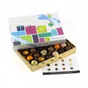 Box of 24 handmade luxury chocolates, logo branded