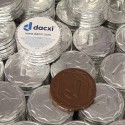 Silver Foil Logo Chocolate Coins