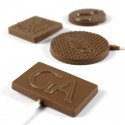 Chocolate Logo promotional lollipops