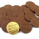 Gold Foil Chocolate Logo Coins
