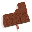 Custom made Jack and the beanstalk chocolate lollipop