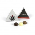 Table Favour Branded 3 Chocolate Box with solid Belgian chocolates