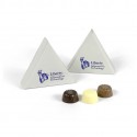 Customised 3 Chocolate Box with solid Belgian chocolates