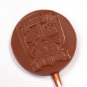 Round Logo Chocolate Lollipop