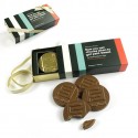 Corporate branded gift box of logo chocolate coins