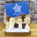 Personalised Christmas Angel Chocolate Lollipop Gift Box