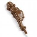 Custom chocolate Pregnant Lady Lollipop