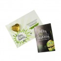 Promotional chocolate gift card