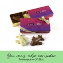 Milk and White chocolate aeroplane gift box