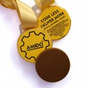 Label Front and Rear Chocolate Medals