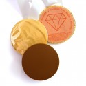 Label One Side Only Chocolate Medals