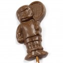 Promotional Chocolate Tennis Player Lollipop
