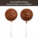 Customised Chocolate Football Lollipops