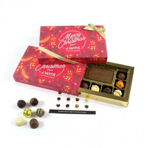 Christmas Chocolate Business Card Truffle Gift Box  