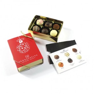 Customised Christmas 6 Chocolate Box