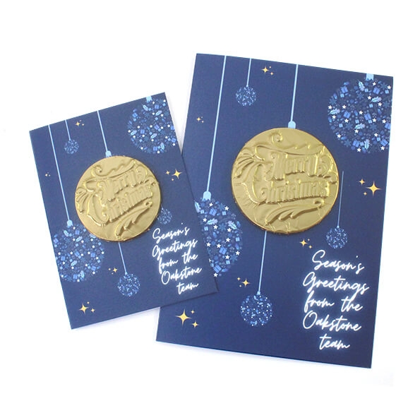 Christmas Card with Chocolate Coin