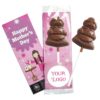 classic_mum_-_happy_mother_s_day_backing_card Classic Mum Lollipop: Chocolate lollipops in the shape of women in dresses, featuring "Happy Mother's Day" text on pink packaging with a customizable logo area.