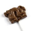 dragon_2_m3 A Chinese Dragon Lollipop crafted from chocolate with a dragon shape atop a white stick.