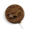 graduate_v3 Chocolate Graduate Lollipop featuring a graduation cap design and the words "To the Graduate.